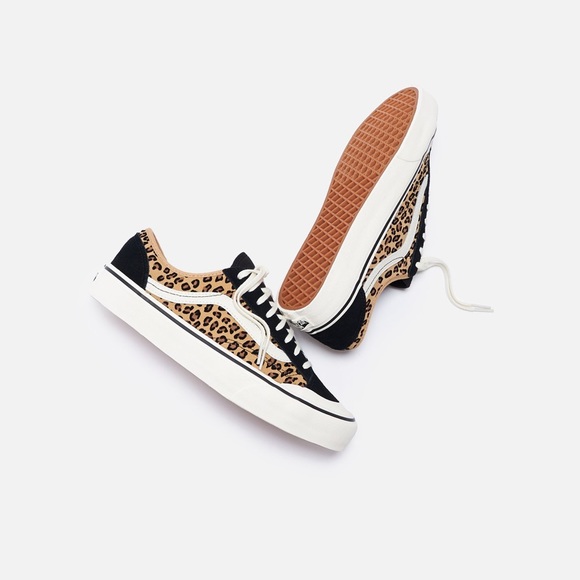Vans Style 36 Deacon Mini Leopard Print Sneakers - Picture 3 of 6